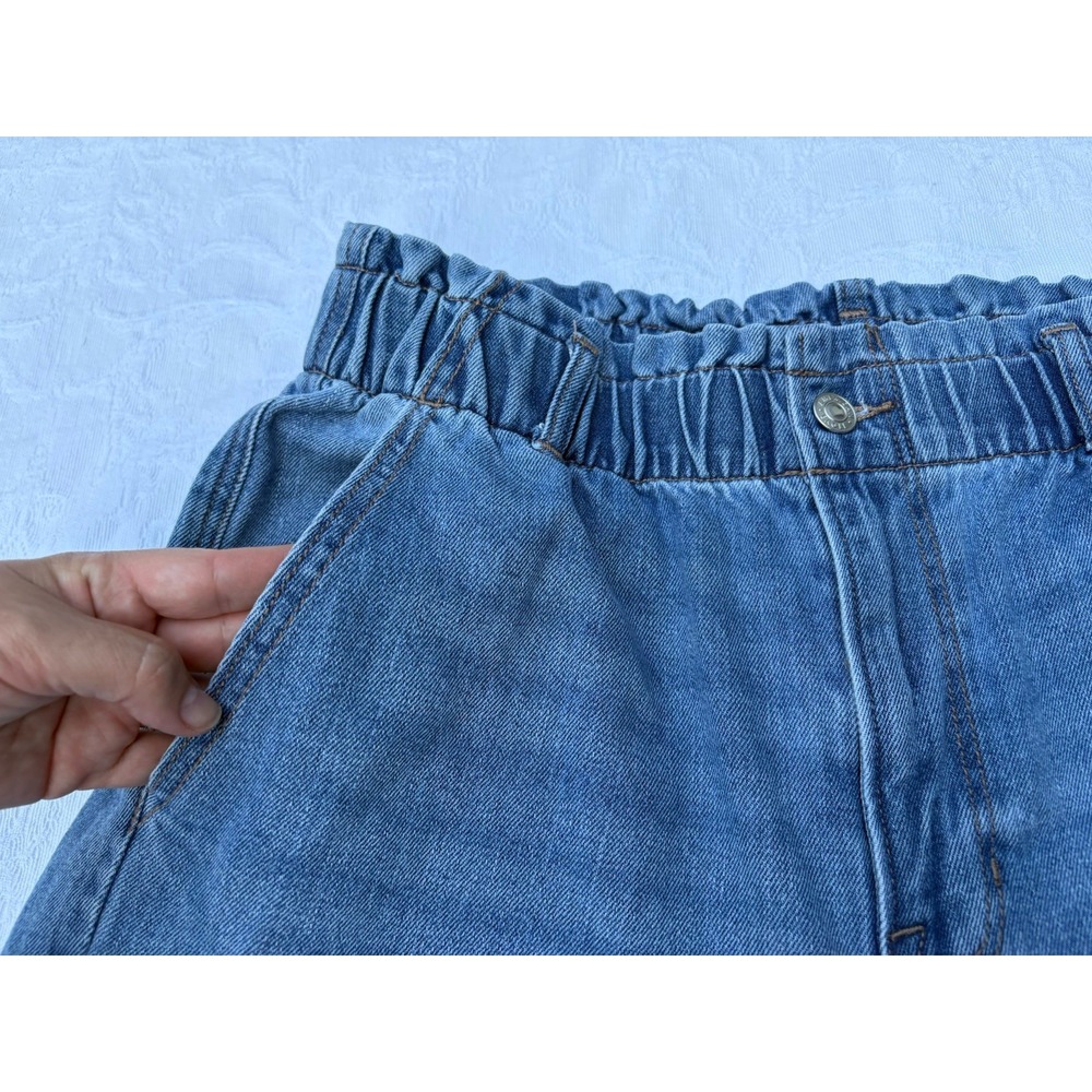 Women's American Eagle Baggy Jean size 14 Blue NO. 3685 - Picture 4 of 10